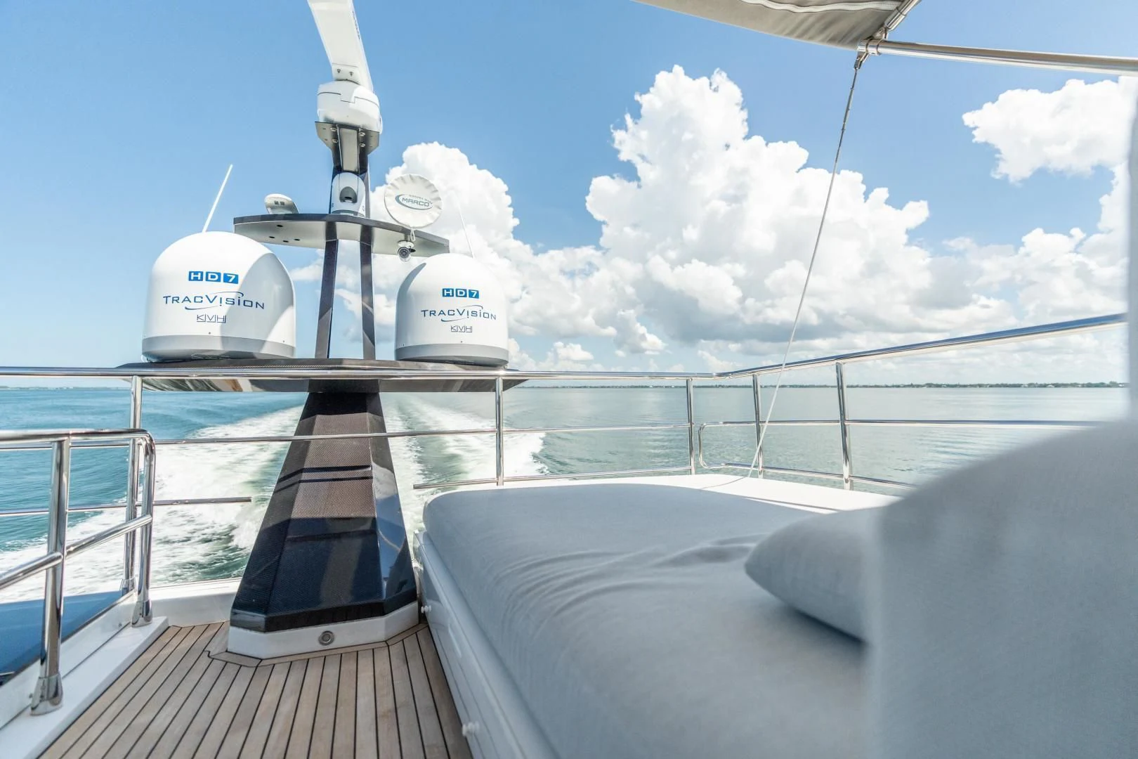 a boat on the water aboard ZERO DIMENSION Yacht for Sale