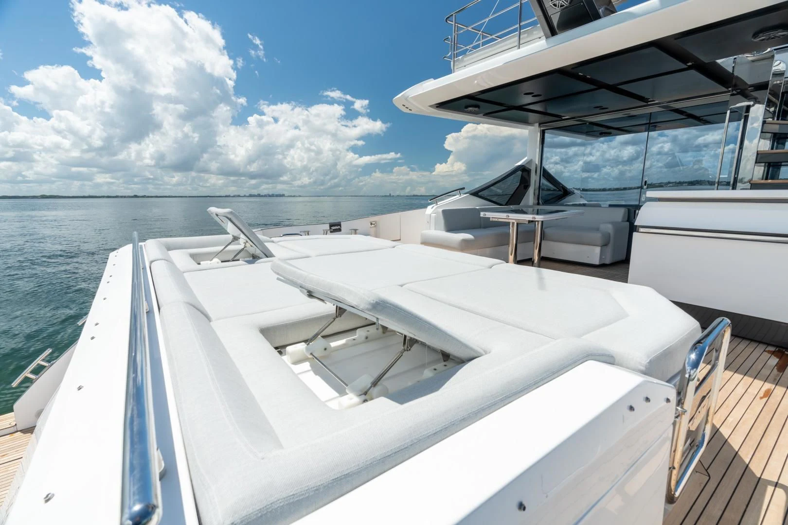 a boat on the water aboard ZERO DIMENSION Yacht for Sale
