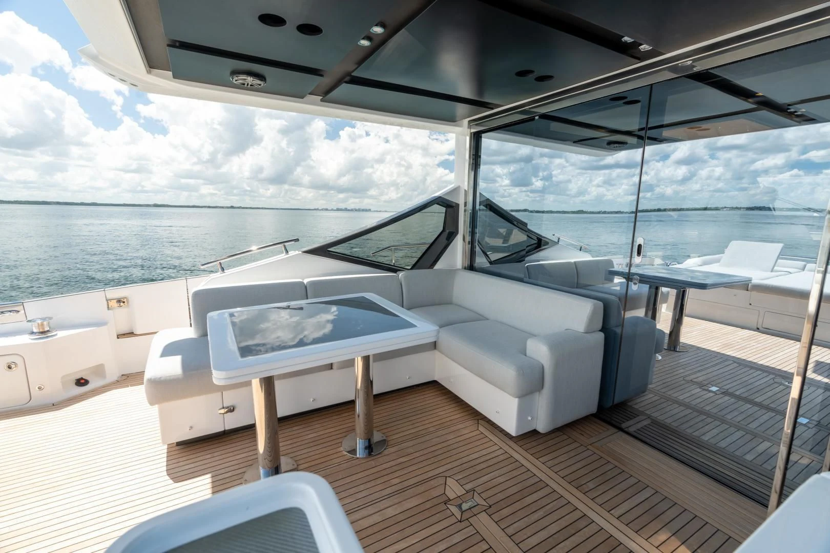 a boat on the water aboard ZERO DIMENSION Yacht for Sale