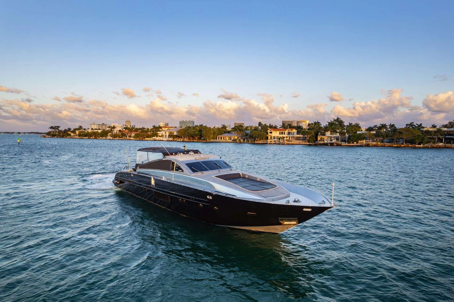 a boat on the water aboard JUST FOR FUN 88 Yacht for Sale