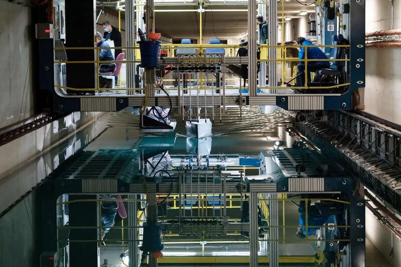 a large factory with machinery aboard PROJECT SETTEESETTANTA Yacht for Sale