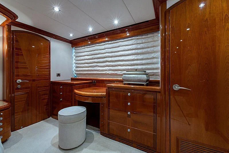 a bathroom with a toilet and a sink aboard CIN-TAX Yacht for Sale