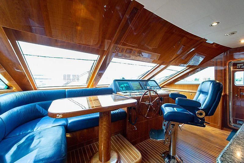 inside of a vehicle aboard CIN-TAX Yacht for Sale