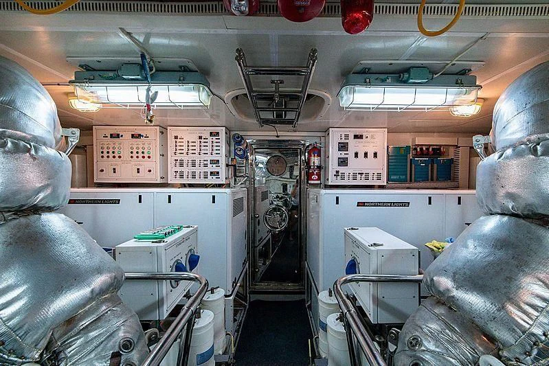 a room with several equipment aboard CIN-TAX Yacht for Sale