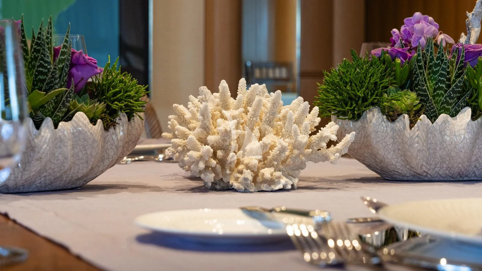 a plate of food aboard MARLA Yacht for Sale