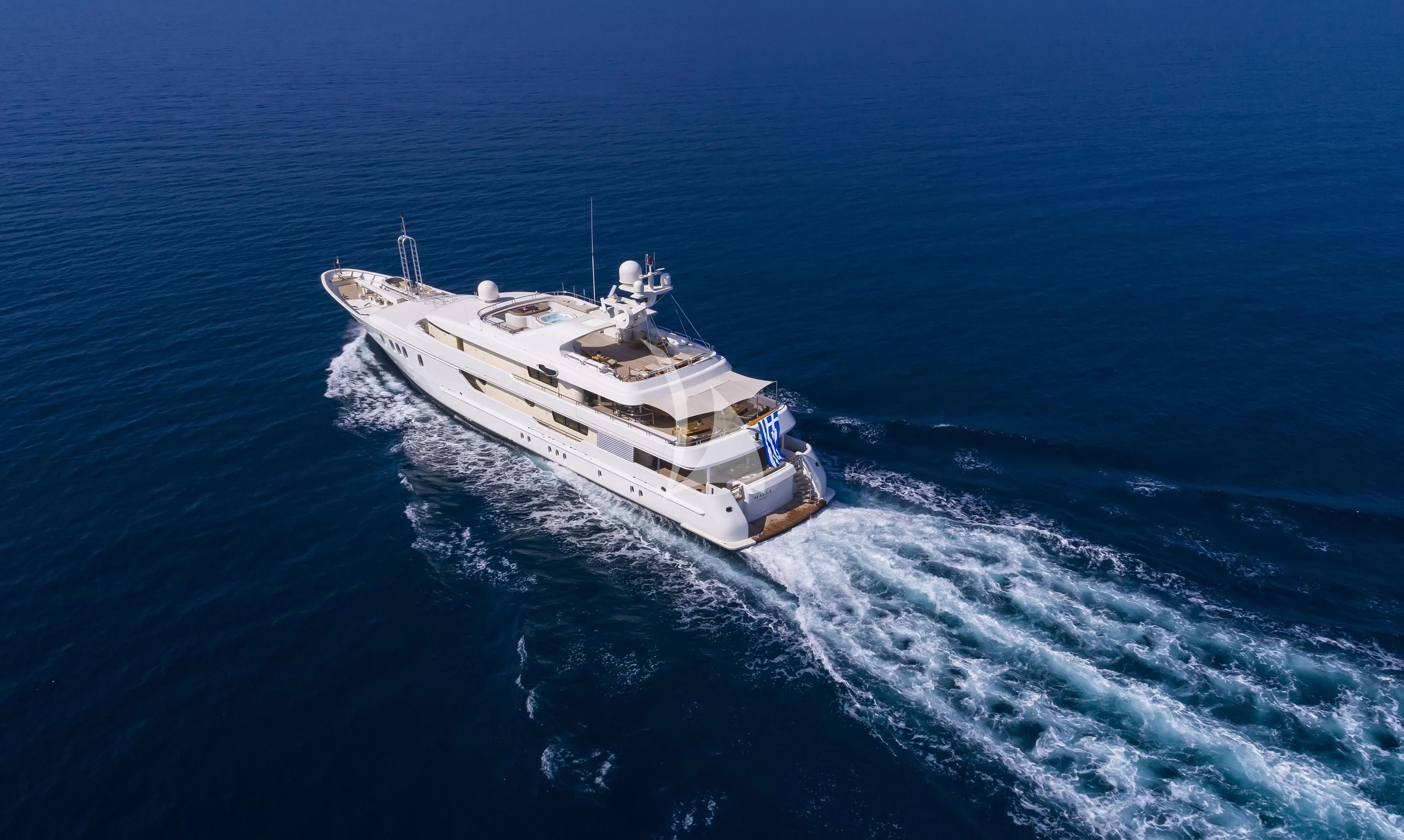 a ship in the water aboard MARLA Yacht for Sale