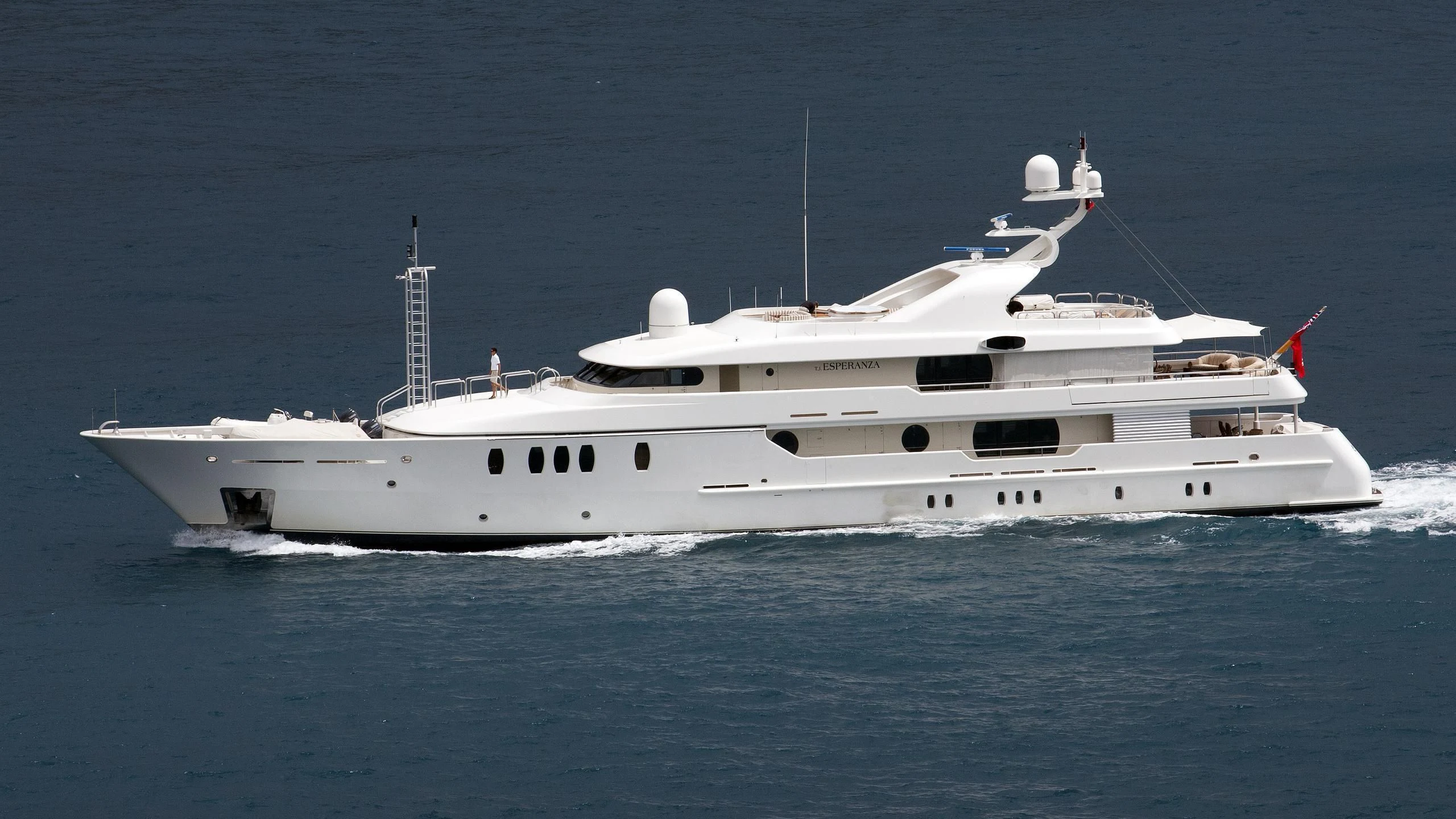 a white yacht in the water aboard MARLA Yacht for Sale