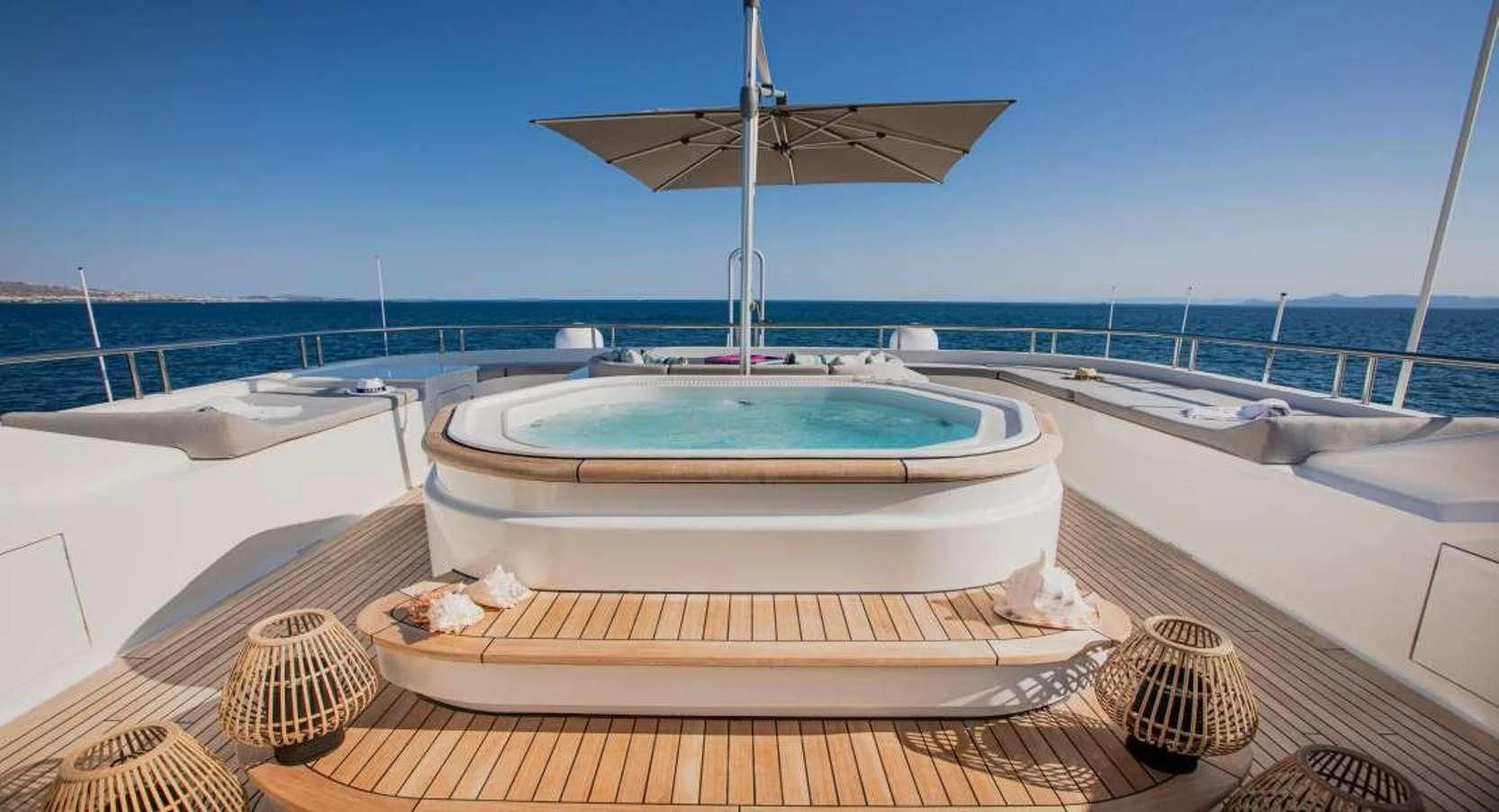 a pool on a deck aboard MARLA Yacht for Sale