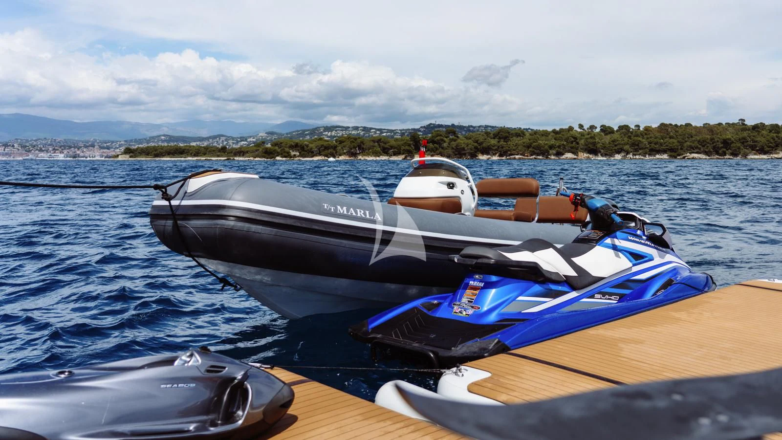 a boat on the water aboard MARLA Yacht for Sale