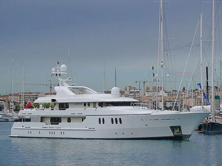 a white yacht in the water aboard MARLA Yacht for Sale
