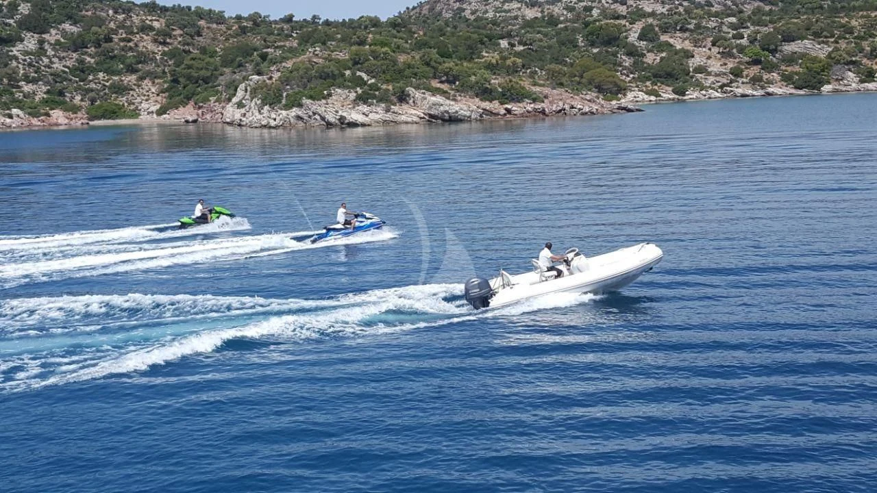 a group of people on a boat aboard MARLA Yacht for Sale