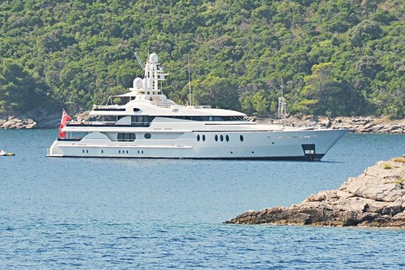 a boat on the water aboard DEJA TOO Yacht for Sale