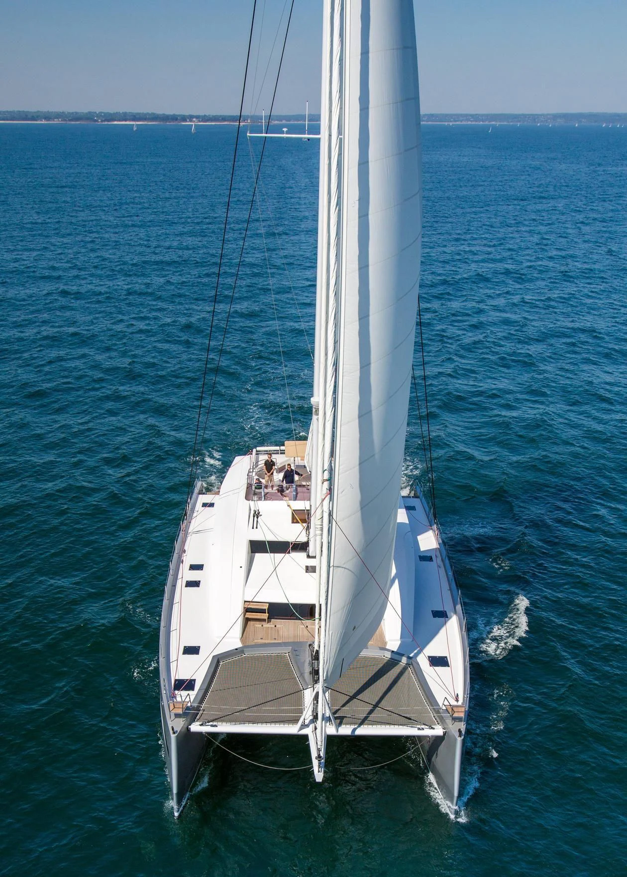 a boat on the water aboard WINDQUEST Yacht for Sale
