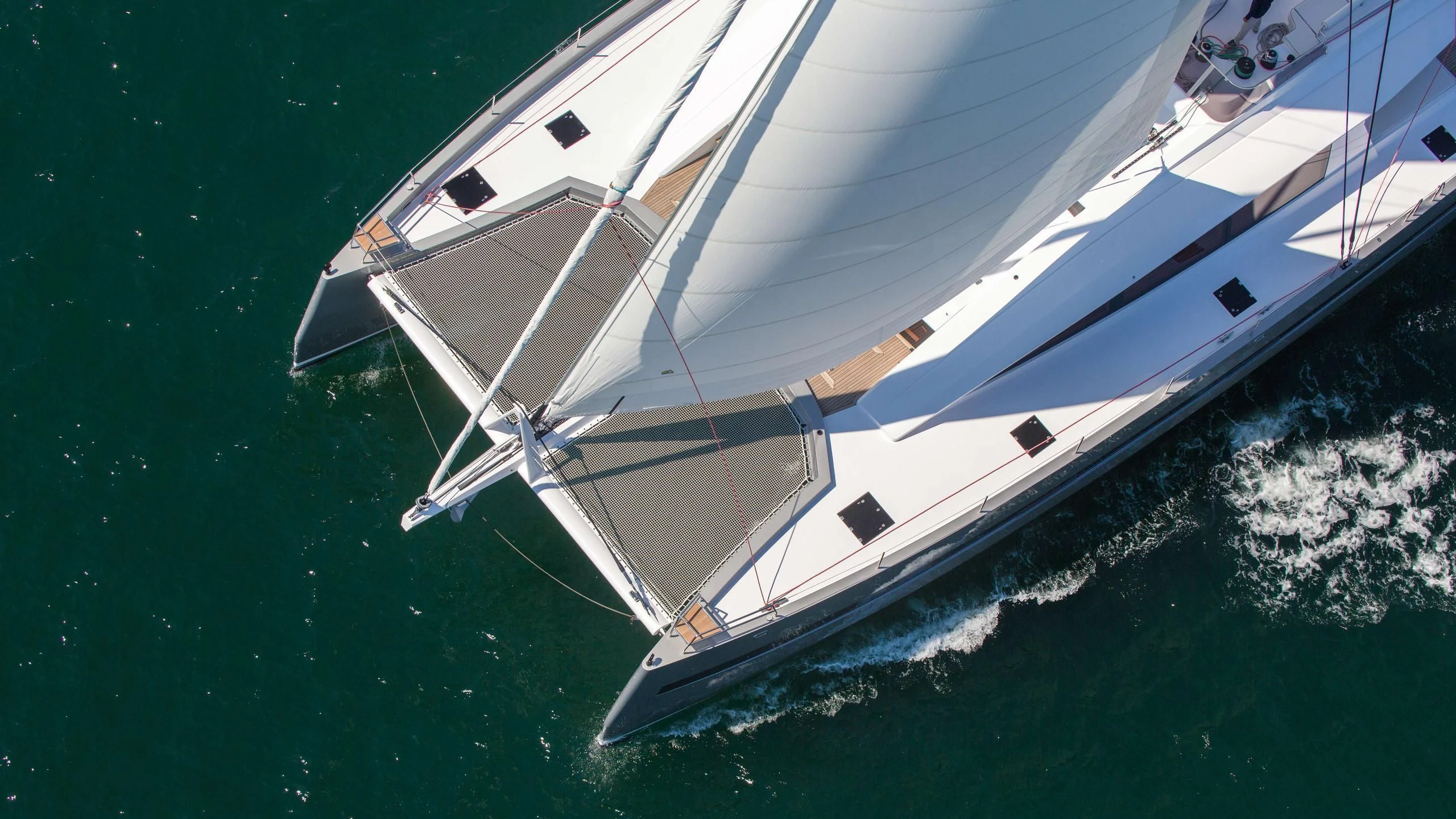 a boat on the water aboard WINDQUEST Yacht for Sale