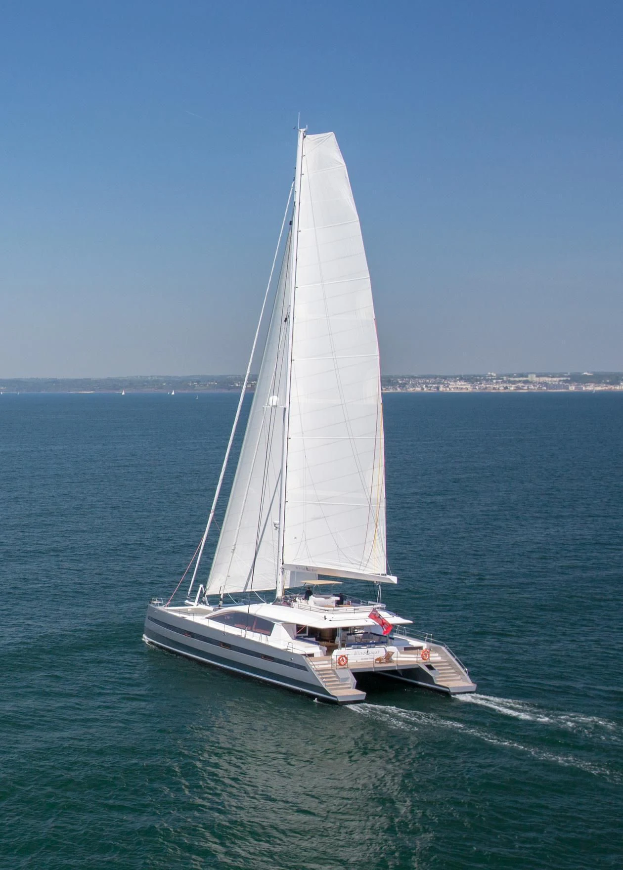a sailboat on the water aboard WINDQUEST Yacht for Sale