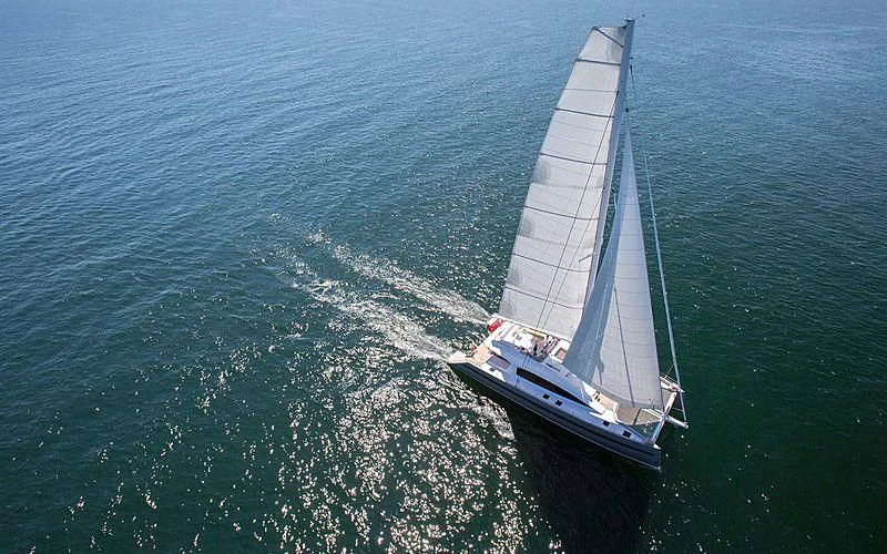 a boat sailing on the sea aboard WINDQUEST Yacht for Sale
