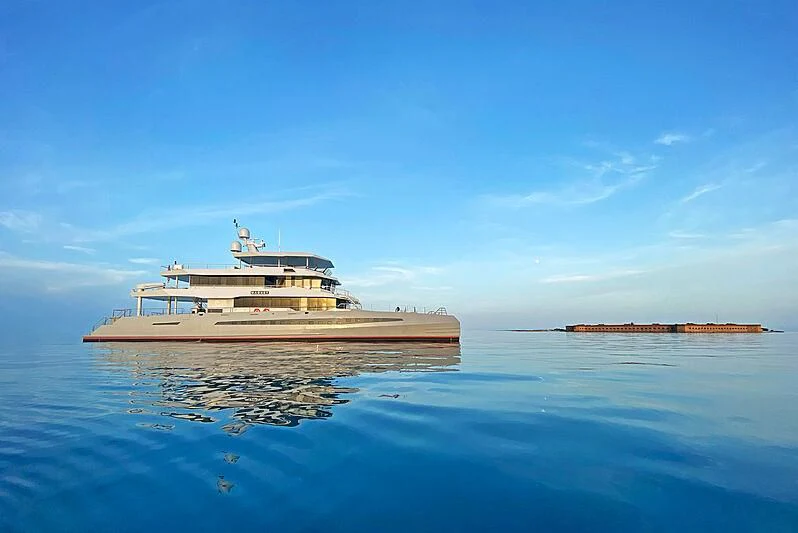 a boat in the water aboard MAGNET Yacht for Sale