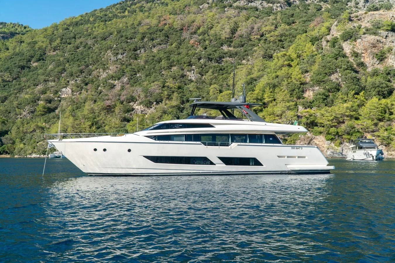 a boat on the water aboard LADY G Yacht for Sale