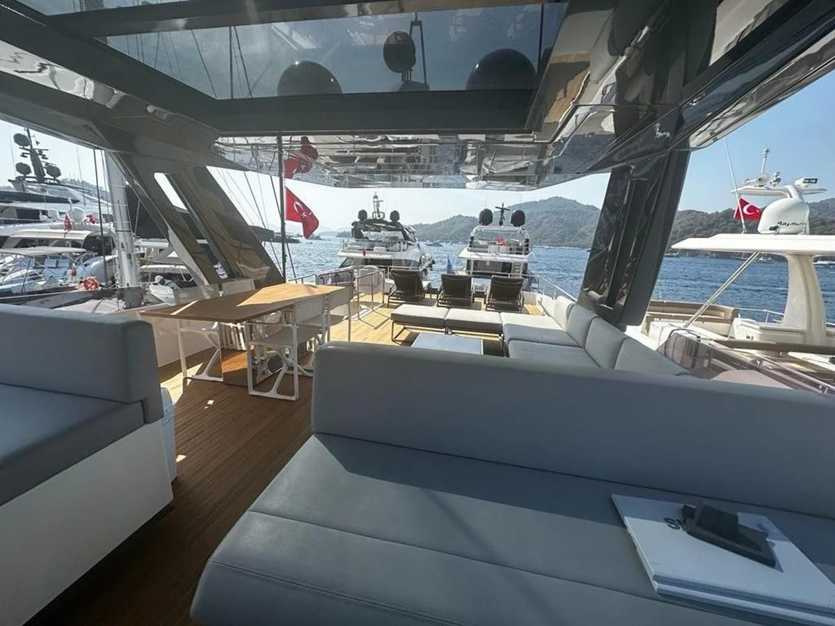 a boat on the water aboard LADY G Yacht for Sale