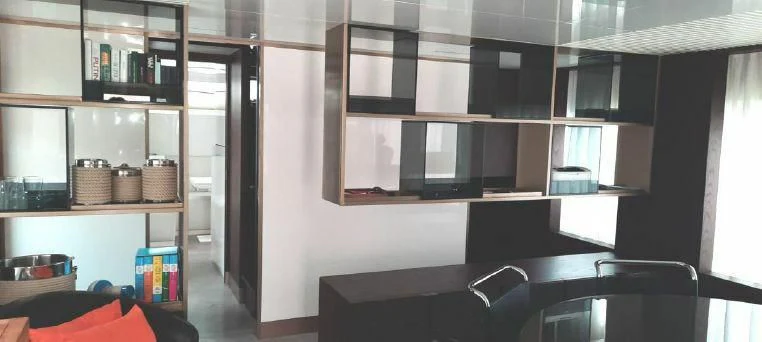 a room with shelves and a computer aboard LADY G Yacht for Sale