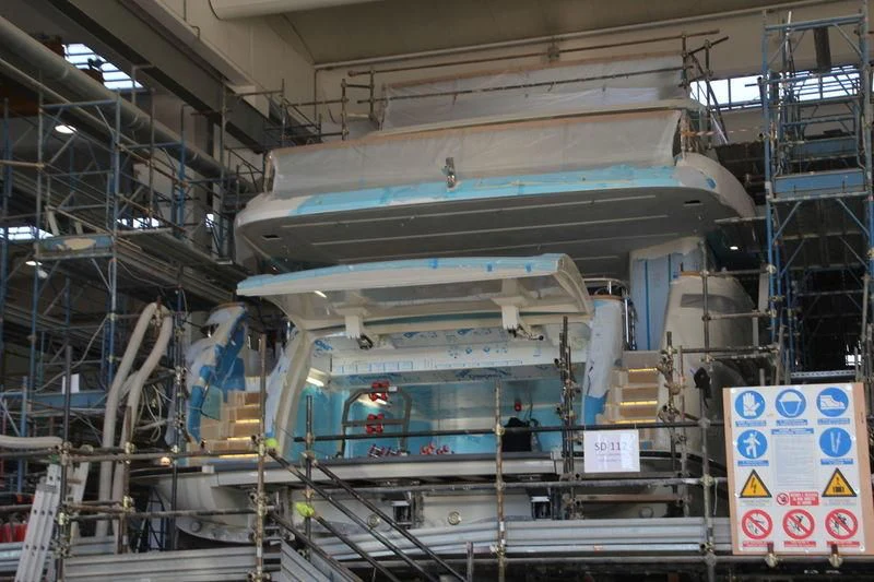 a large machine with pipes aboard NAYA 7 Yacht for Sale