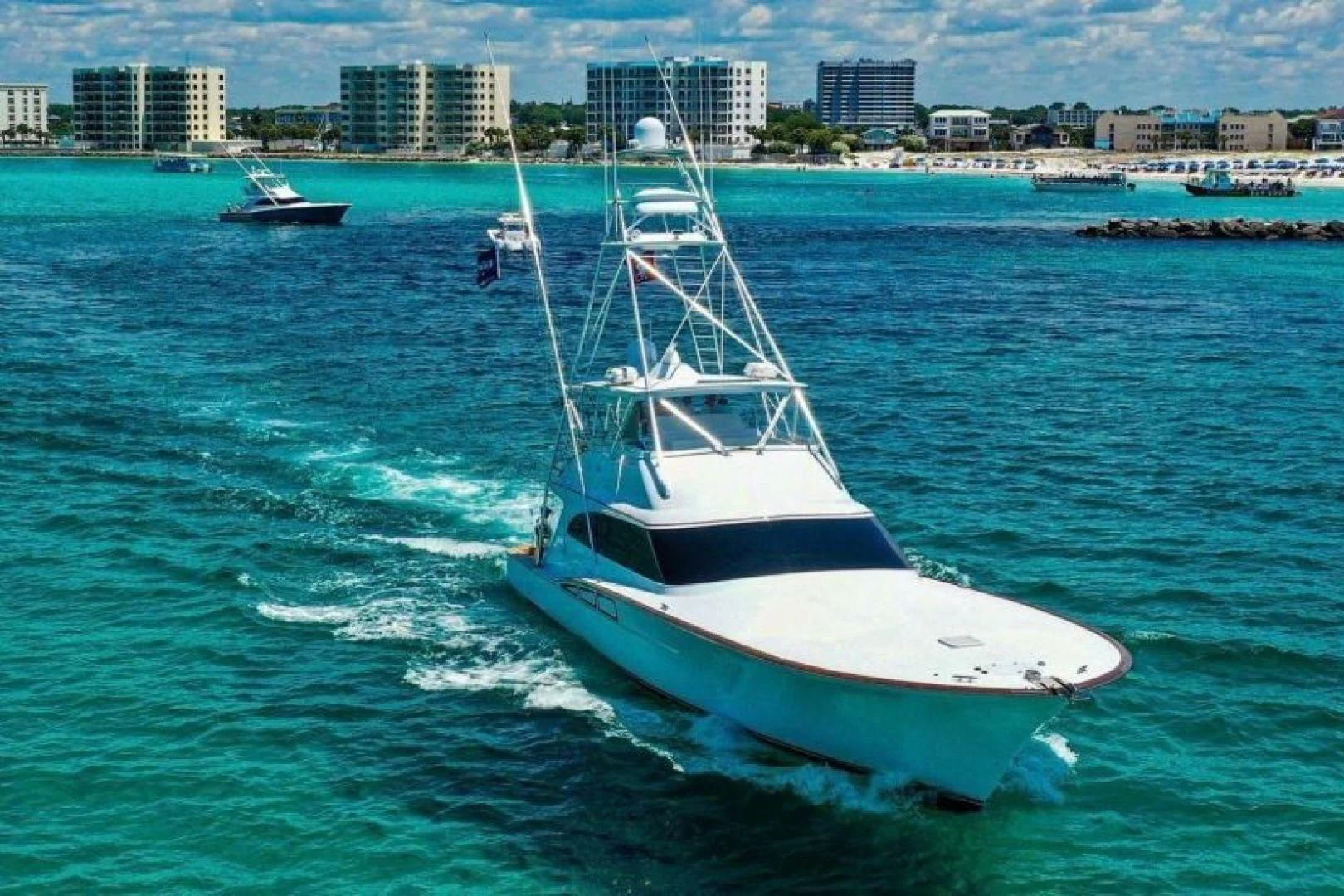 a boat on the water aboard PULLIN WIRE Yacht for Sale