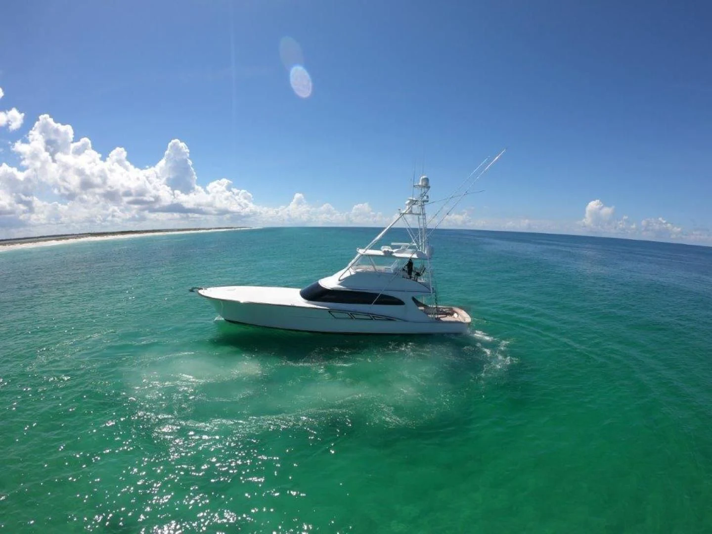 a boat in the water aboard PULLIN WIRE Yacht for Sale