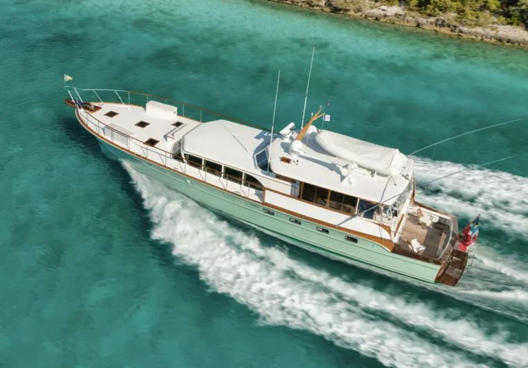 a boat on the water aboard SHARK Yacht for Sale