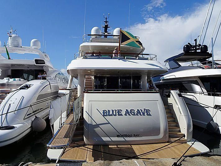 a group of boats docked aboard BLUE AGAVE Yacht for Sale