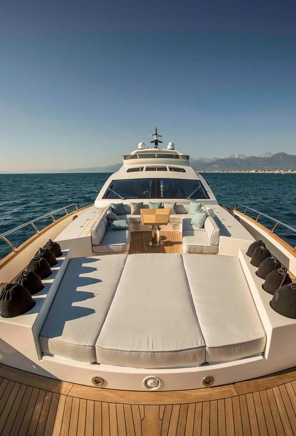 a boat on the water aboard VERSILCRAFT V86 Yacht for Sale