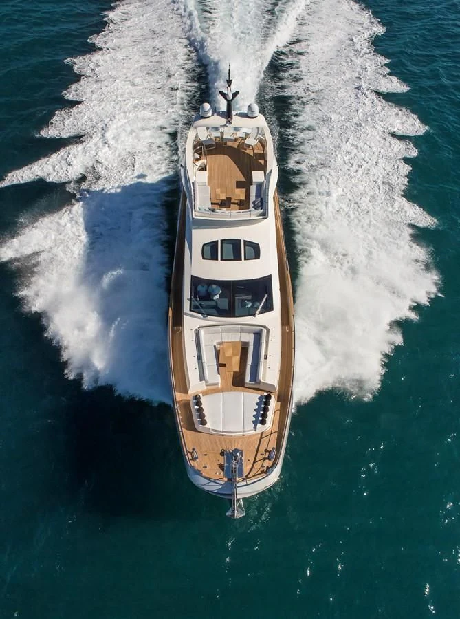 a boat on the water aboard VERSILCRAFT V86 Yacht for Sale