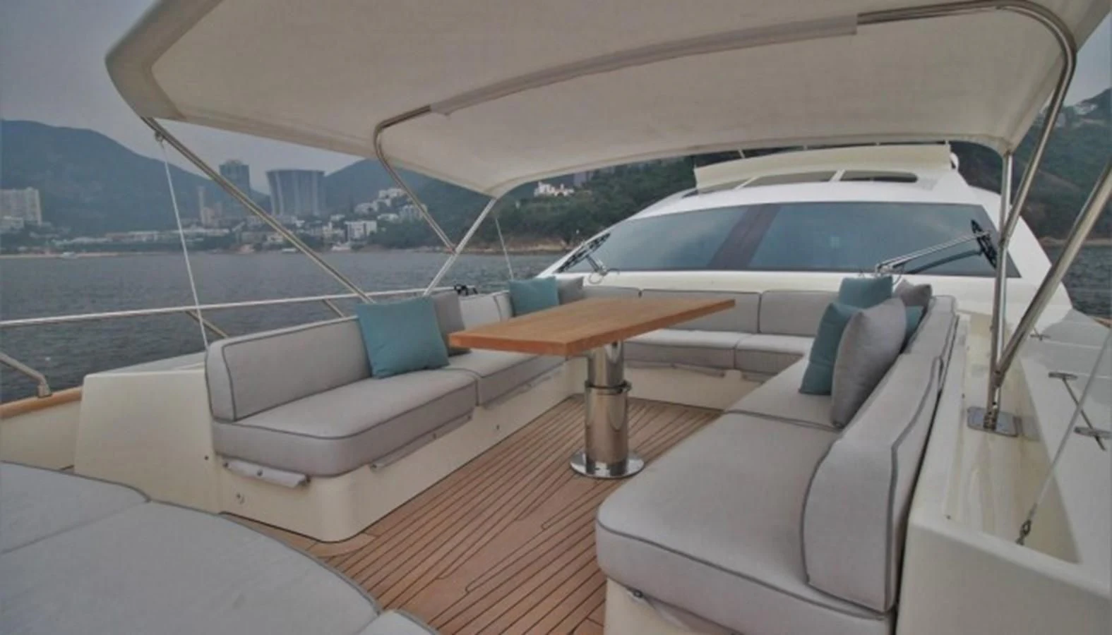 a boat on the water aboard VERSILCRAFT V86 Yacht for Sale