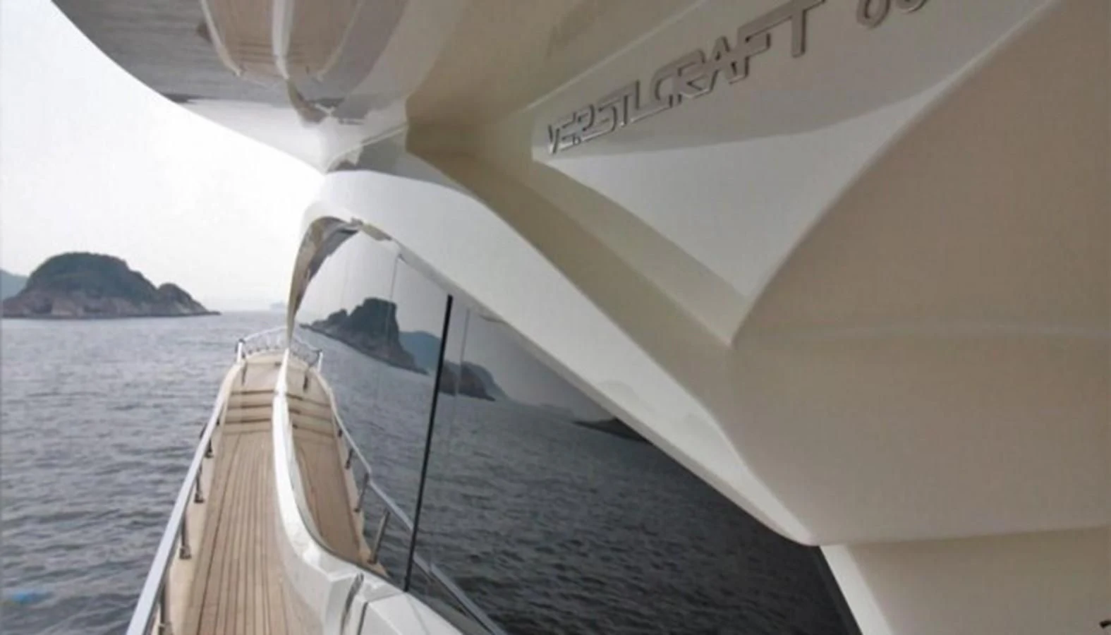 a boat on the water aboard VERSILCRAFT V86 Yacht for Sale