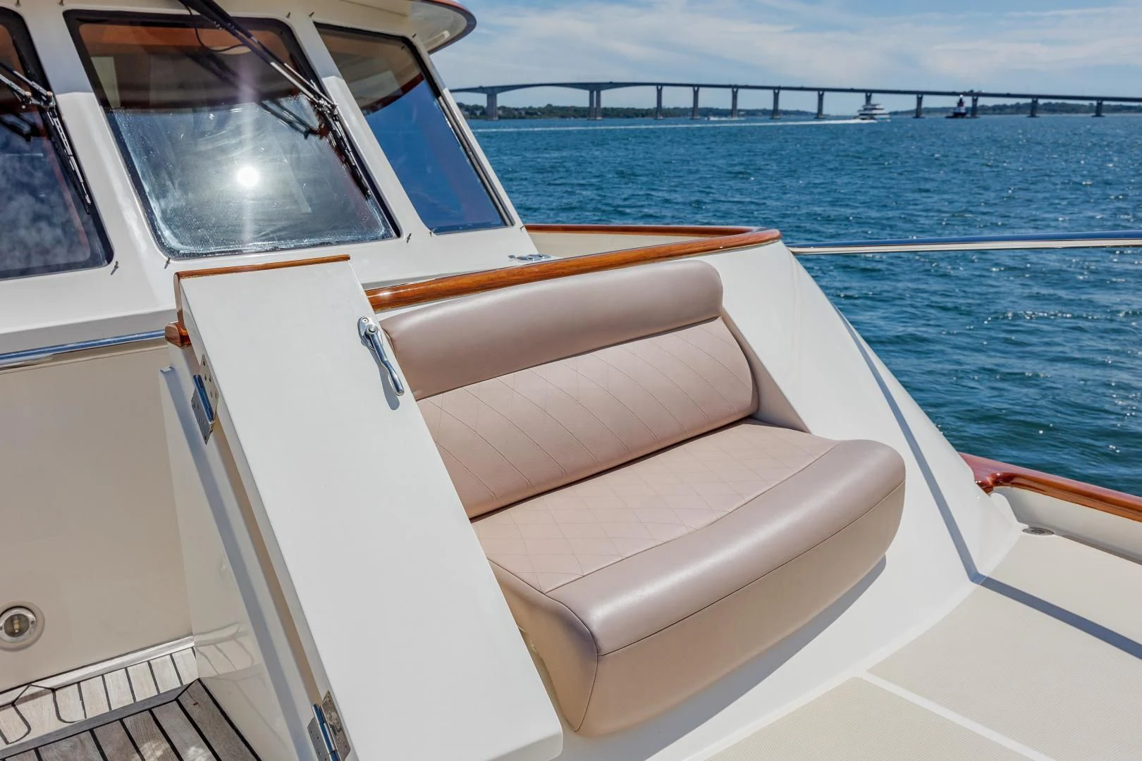a boat on the water aboard DISCONNECTED Yacht for Sale
