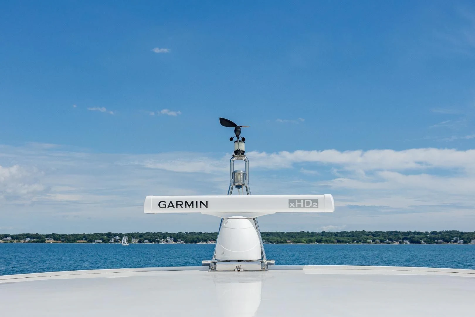 a white device with a black object on top of it aboard DISCONNECTED Yacht for Sale