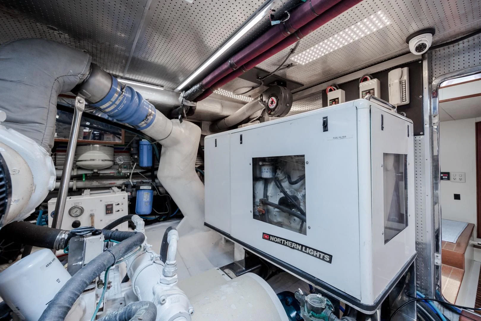 a machine with a large metal object aboard DISCONNECTED Yacht for Sale