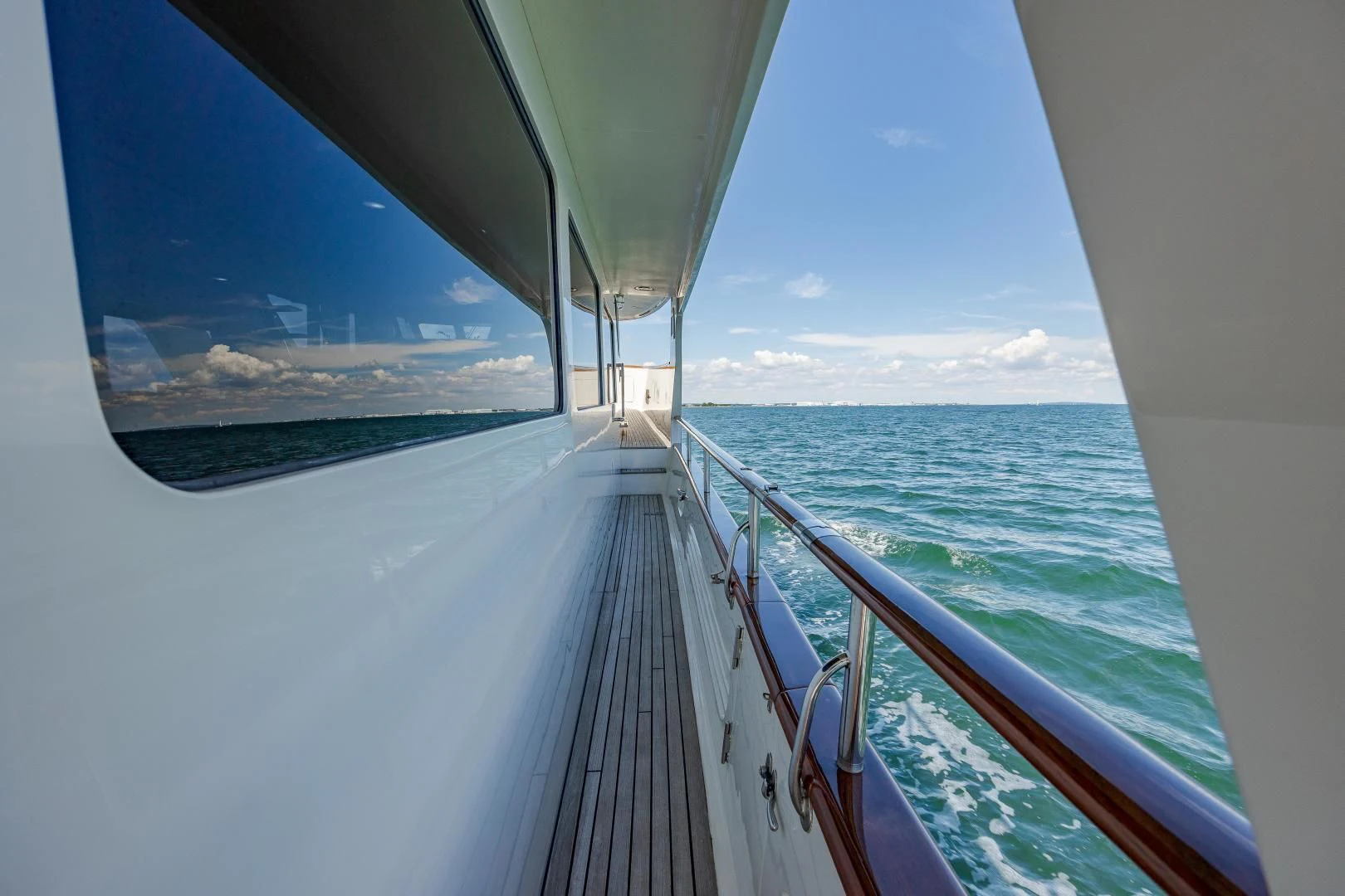 a boat on the water aboard DISCONNECTED Yacht for Sale