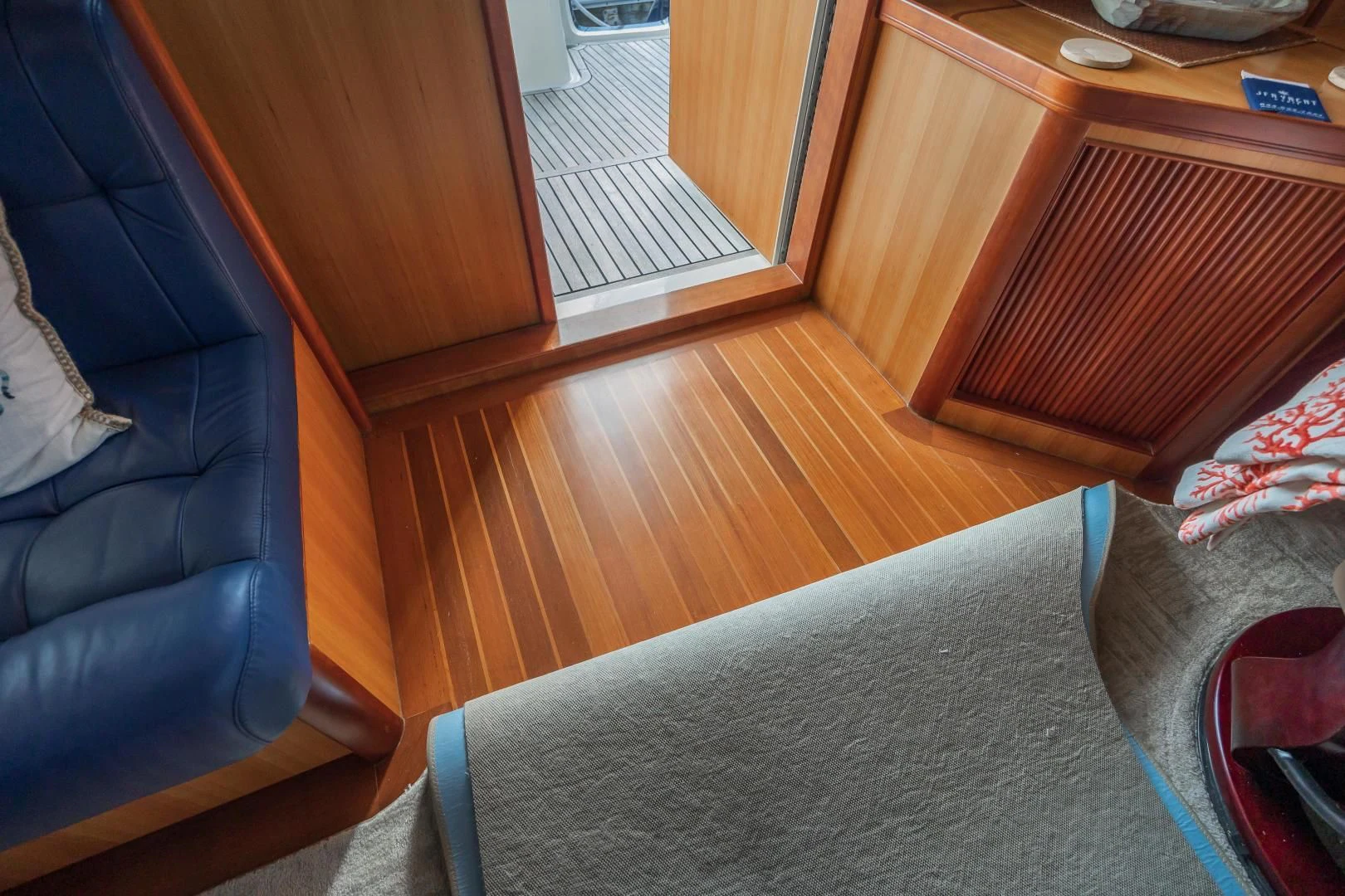 a chair in a room aboard DISCONNECTED Yacht for Sale