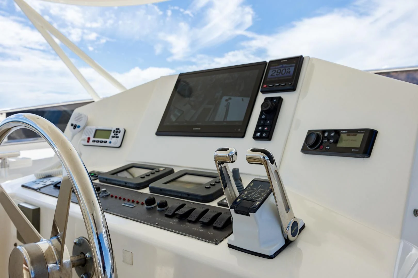 a machine on the ground aboard DISCONNECTED Yacht for Sale