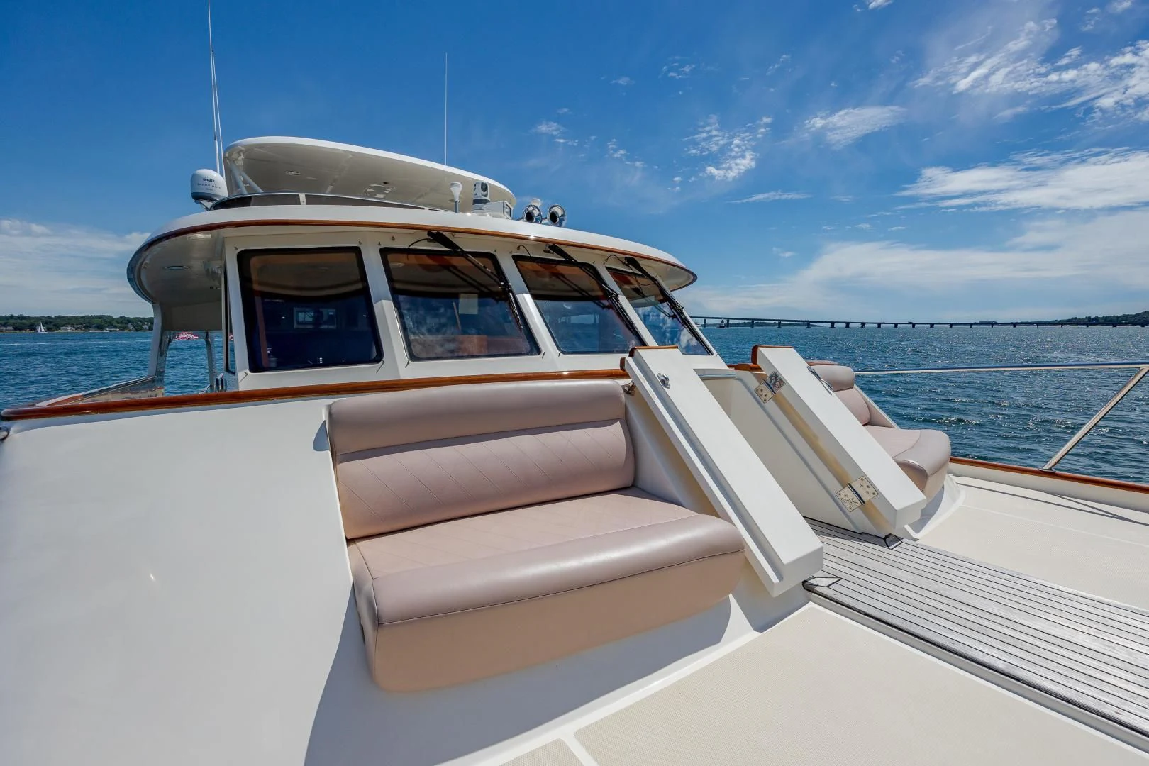 a boat on the water aboard DISCONNECTED Yacht for Sale