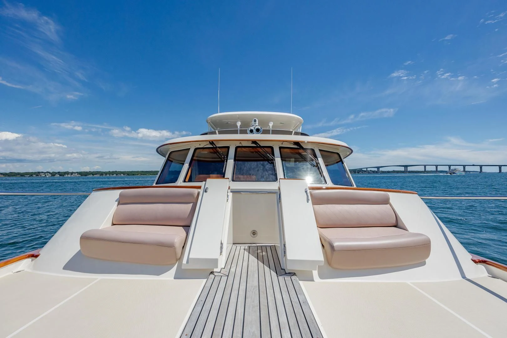 a boat on the water aboard DISCONNECTED Yacht for Sale