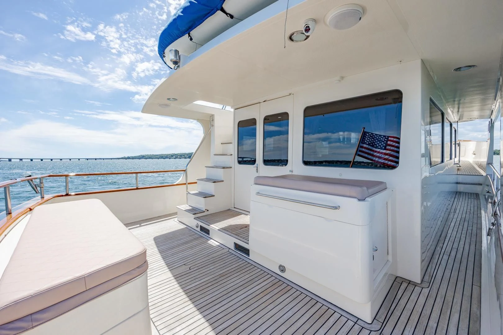 a boat on the water aboard DISCONNECTED Yacht for Sale