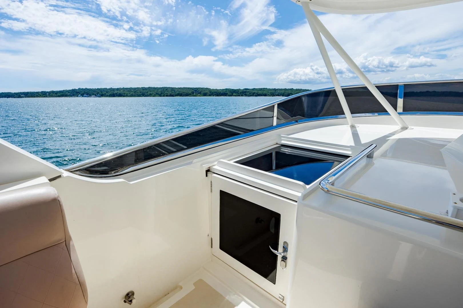 a boat on the water aboard DISCONNECTED Yacht for Sale