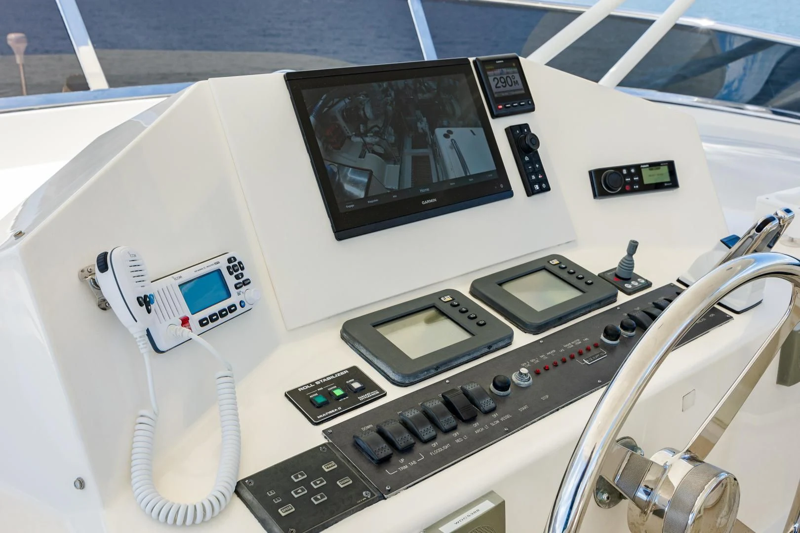 a machine on the counter aboard DISCONNECTED Yacht for Sale