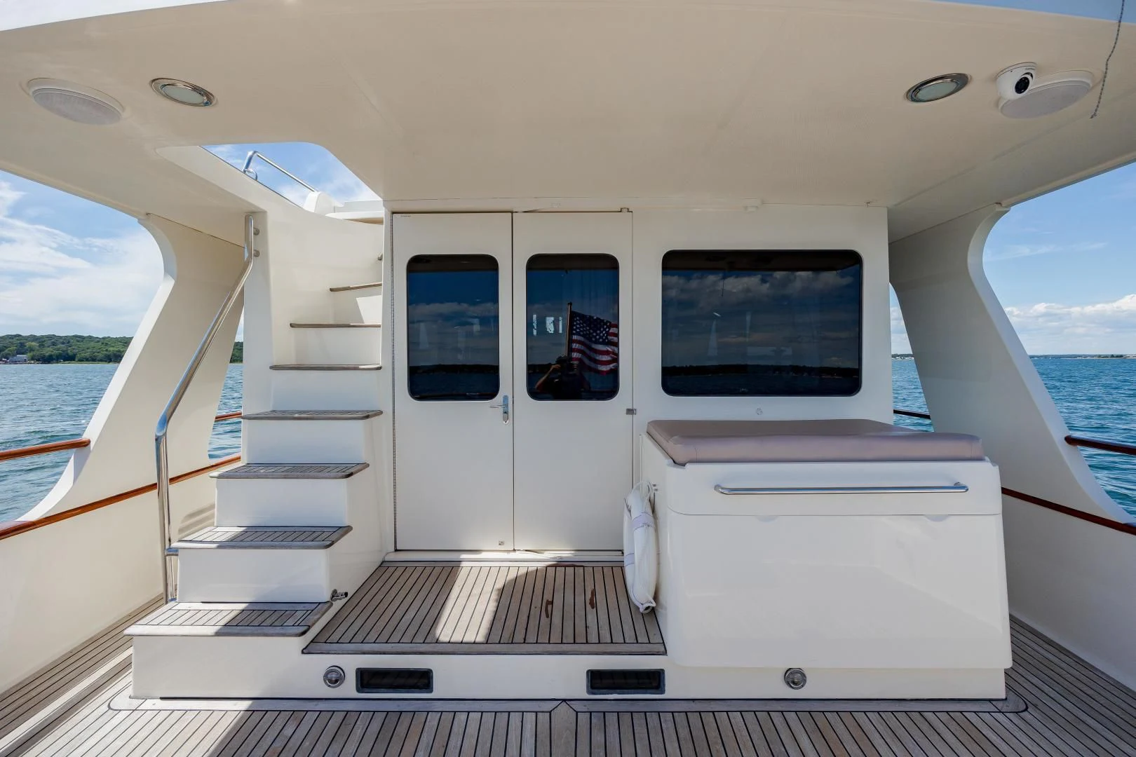 a boat on the water aboard DISCONNECTED Yacht for Sale