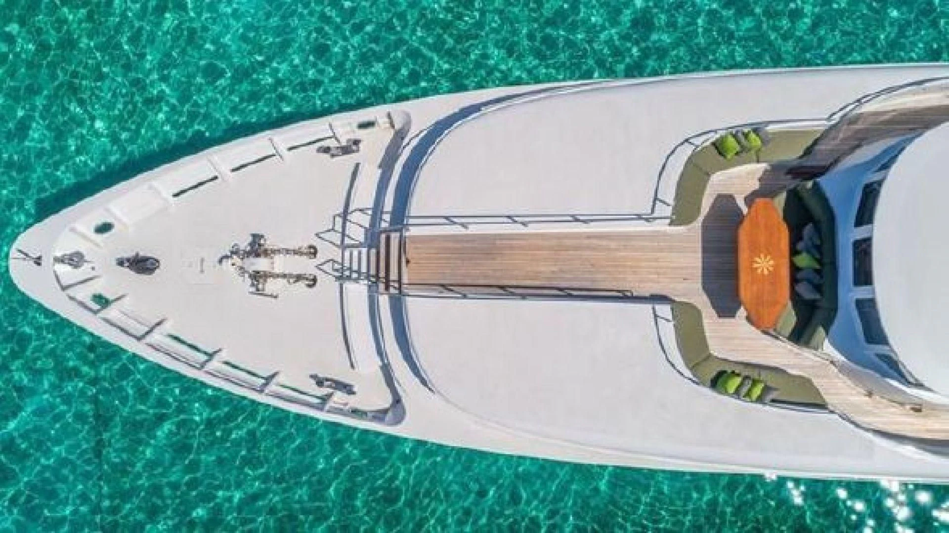a close-up of a car aboard AT LAST Yacht for Charter