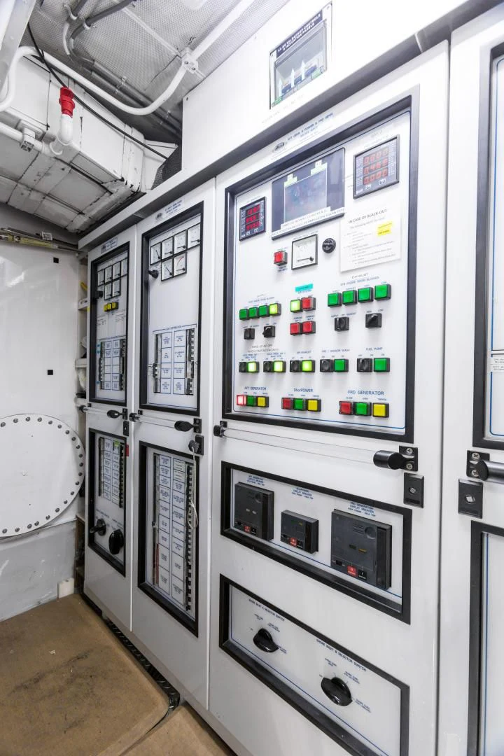 a machine with buttons aboard AT LAST Yacht for Charter