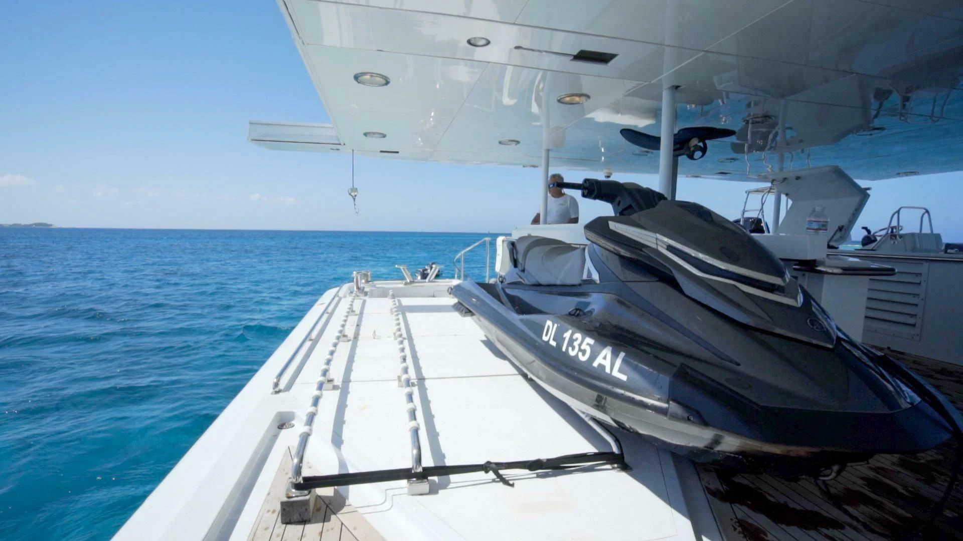 a boat on the water aboard AT LAST Yacht for Charter