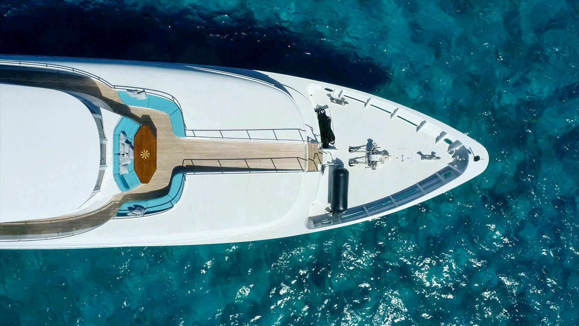 a space ship in outer space aboard AT LAST Yacht for Charter