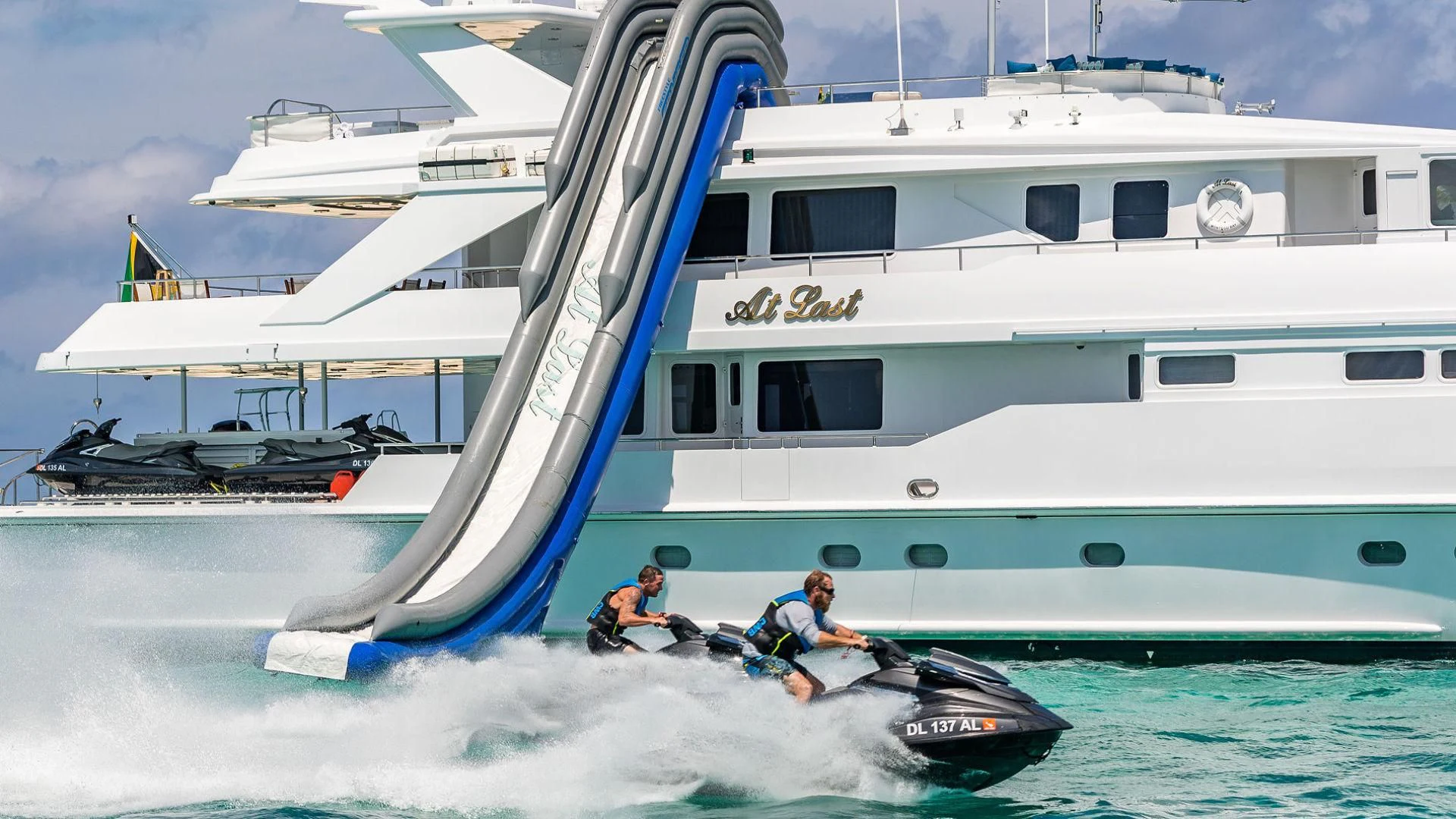 people on a boat aboard AT LAST Yacht for Charter
